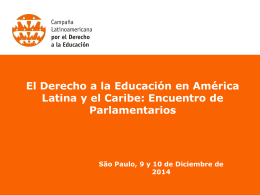 os - Campaña Latinoamericana por el Derecho a la Educación