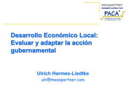 Desarrollo Económico Local - PACA