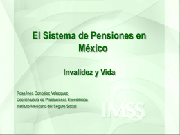 Rosa Inés González - El Sistema de Pensiones en México