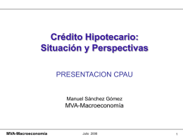MVA-Macroeconomía - Reporte Inmobiliario