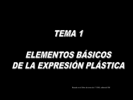 Elementos básicos de la expresión plástica