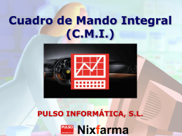 Nixfarma Cuadro de Mando Integral (CMI)