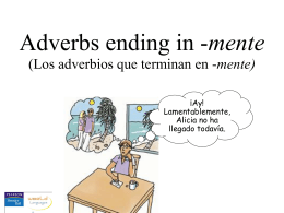 Adverbs ending in