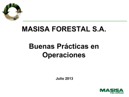 MASISA FORESTAL S.A. - Buenas Prácticas en Operaciones