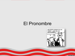 El Pronombre - Colegio Monte de Asís
