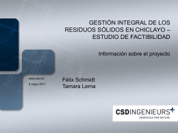 Diapositive 1 - Municipalidad Provincial de Chiclayo