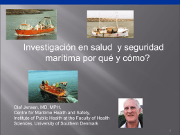 Epidemiological research in maritime health and safety