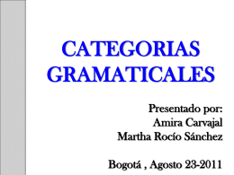CATEGORIA GRAMATICALES - religionylectoescrituradigital
