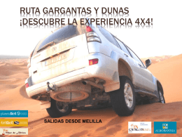 gargantas y dunas desde Melilla 5 DIAS