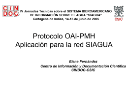 Elena Fernandez-Protocolo OAI-PMHAplicación para la