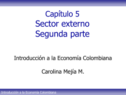 Tema 5 - Sector externo Parte II CMM