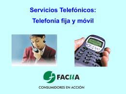 Servicios telefónicos - Revista El Observador