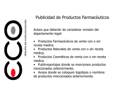 Publicidad de productos farmacéuticos