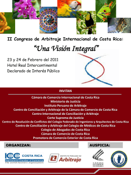 II Congreso de Arbitraje Internacional de Costa Rica