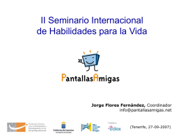 Presentación realizada por Jorge Flores Fernández
