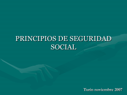 PRINCIPIOS DE SEGURIDAD SOCIAL