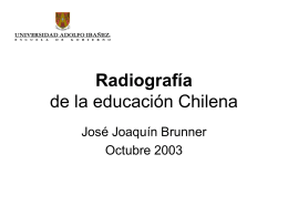 Radiografía de la educación Chilena