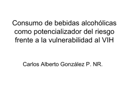 Consumo de bebidas alcohólicas como potencializador del riesgo