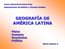 Geo Americca Latina - Colegio CE Santa Rosa
