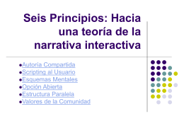 Seis Principios: Hacia una teoría de la narrativa interactiva