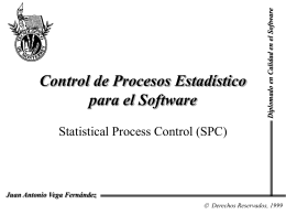 Control de procesos estadísticos para el software