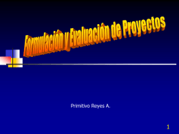 Curso Formulación Eval. Proyectos - Pres. - Contacto: 55-52-17-49-12