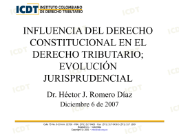Presentación Dr. Héctor J. Romero