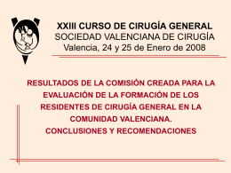 Diapositiva 1 - Sociedad Valenciana de Cirugía