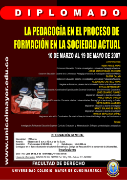 Diapositiva 1 - Universidad Colegio Mayor de Cundinamarca