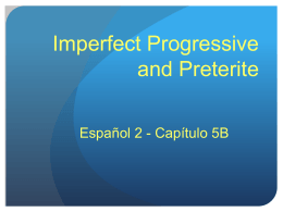 Imperfect progressive PPT