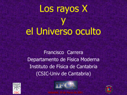 ppt - Grupo de Astronomía de Rayos X