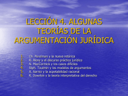 lección 1. lógica y argumentación jurídica - ocw