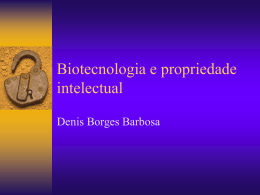 Patentes de biotecnologia