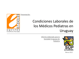 Encuesta - Sociedad Uruguaya de Pediatria