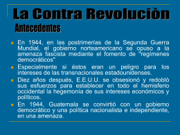 historia inmediate-La contra revoluciòn