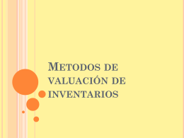 METODOS DE VALUACIÓN