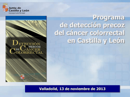 2013-10-31 Presenación extensión programa prevención cáncer