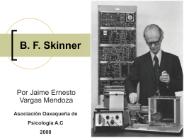 Biografía B.F. Skinner