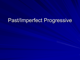 Past Progressive - rykovichspanish