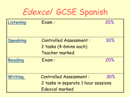 Edexcel GCSE Spanish