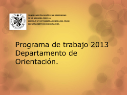 Programa de trabajo 2013-1