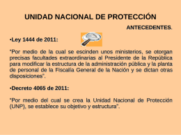 UNIDAD NACIONAL DE PROTECCIÓN