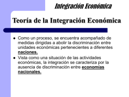 Teoría de la Integración Económica