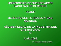 TRANSPORTE Y DISTRIBUCIÓN DEL GAS NATURAL EN LA