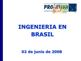 Ingeniería en Brasil - Chilexporta Servicios