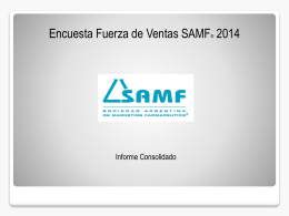 Diapositiva 1 - SAMF Sociedad Argentina de Marketing Farmacéutico
