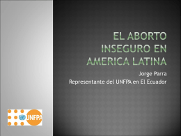 Situación actual del aborto inseguro en América Latina y el Caribe