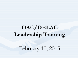 Who is a part of DAC/DELAC? - Ravenswood City School District