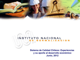 Instituto Nacional de Normalización Seminario: Calidad