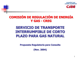 Propuesta a Discusión (Cont.) - CNO-Gas